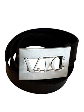 Versace Jeans Couture VJC Dark Brown Faux Leather Belt Size 95